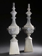Tall Pair of French Galvanized