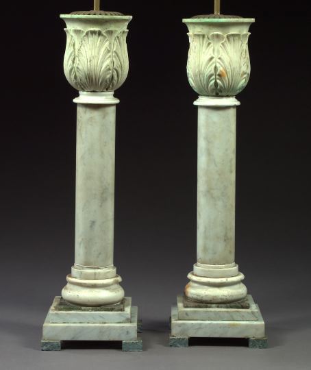 Tall Pair of Italian Carrara and