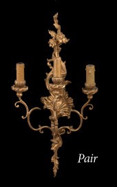 Tall Pair of Italian Carved Gi