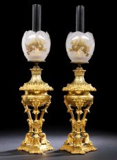 Tall Pair of Napoleon III Gilt