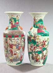 Tall Pair of Tung-Chih Foo Dog