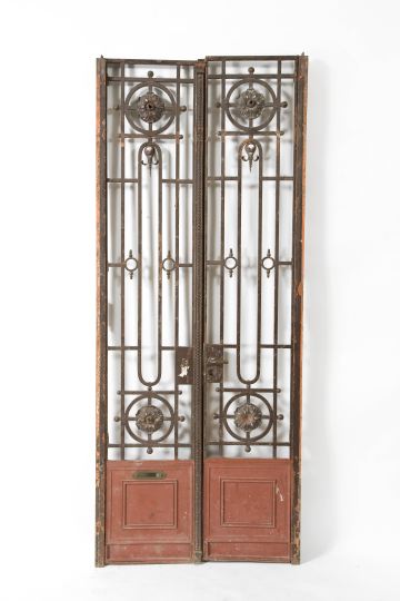 Tall Pair of Wrought-Iron Gates, 