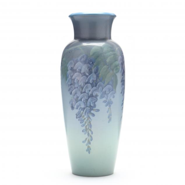 TALL ROOKWOOD WISTERIA VASE, ED