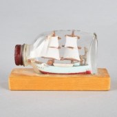 TALL SHIP IN ASPIRIN BOTTLEA t