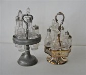 Tall silver plate castor frame