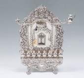 TALL STERLING HANUKKAH LAMP ME