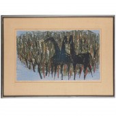 TAMAMI SHIMA, WOODBLOCK PRINT
