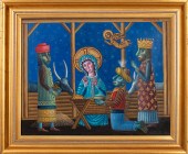 TAMAS GALAMBOS "BELEN" OIL ON