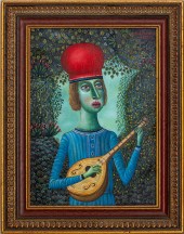 TAMAS GALAMBOS "ORFEO" OIL ON