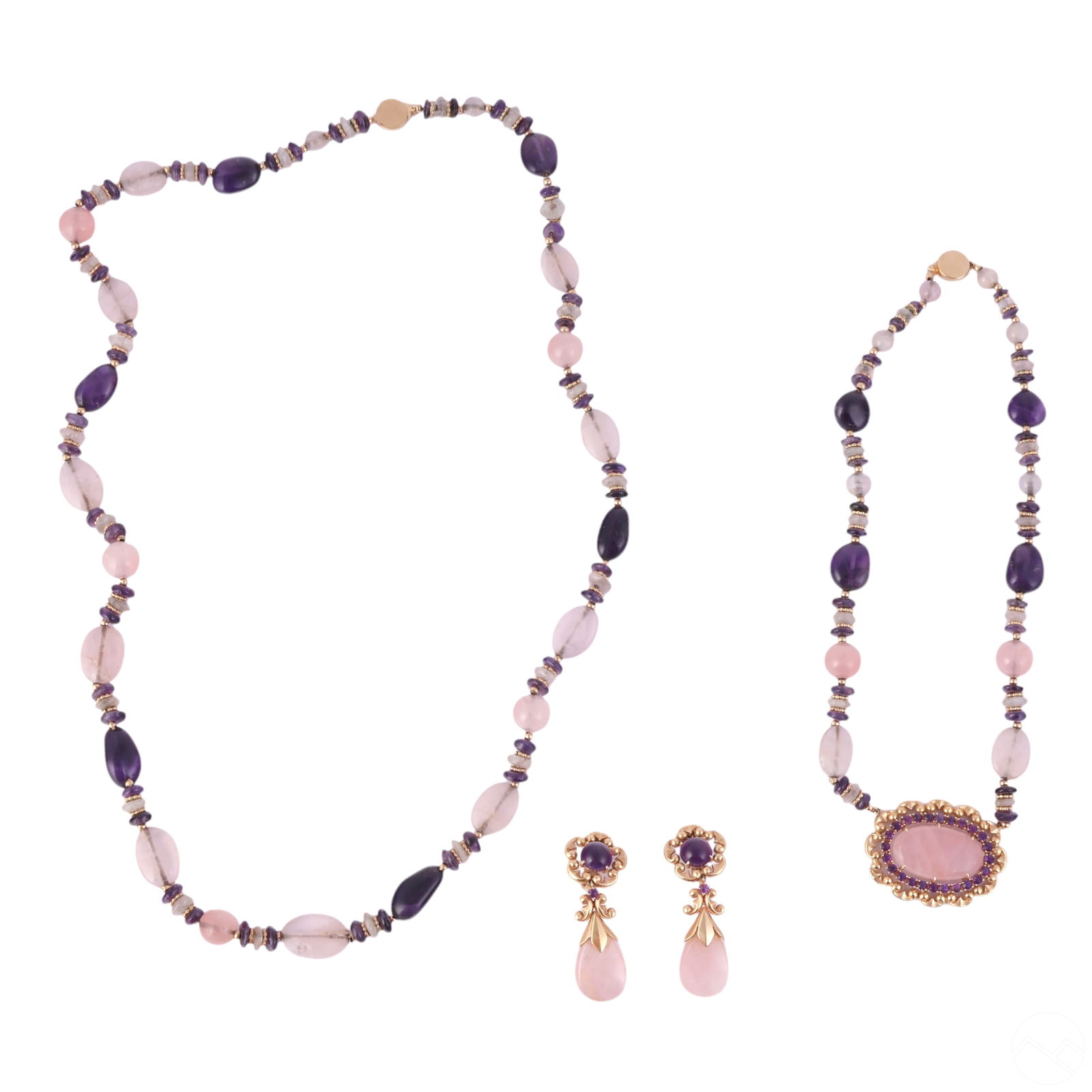 TAMBETTI 14K GOLD AMETHYST ROSE