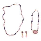 TAMBETTI 14K GOLD AMETHYST ROS