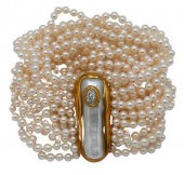 TAMBETTI 17 STRAND PEARL BRACE
