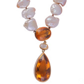 TAMBETTI 18K GOLD CITRINE DIAM