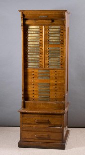 TAMBOUR-FRONT STATIONERY FILE