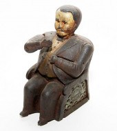 TAMMANY CAST IRON BANKAn origi