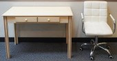 TAN PAINTED DESK AND VINYL UPH
