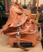 TAN VINYL EXPANDABLE ROLLING S