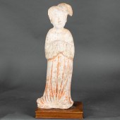 TANG DYNASTY PAINTED TERRA COT