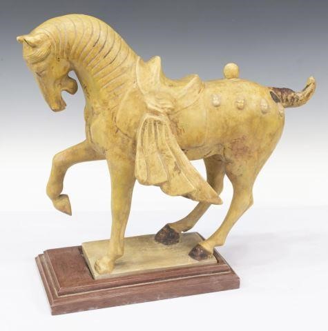 TANG DYNASTY STYLE RESIN HORSE