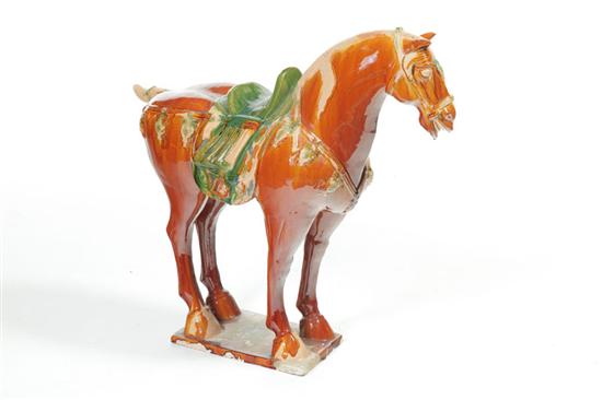 TANG-STYLE POTTERY HORSE.  China 