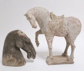 TANG STYLE STANDING HORSE AND