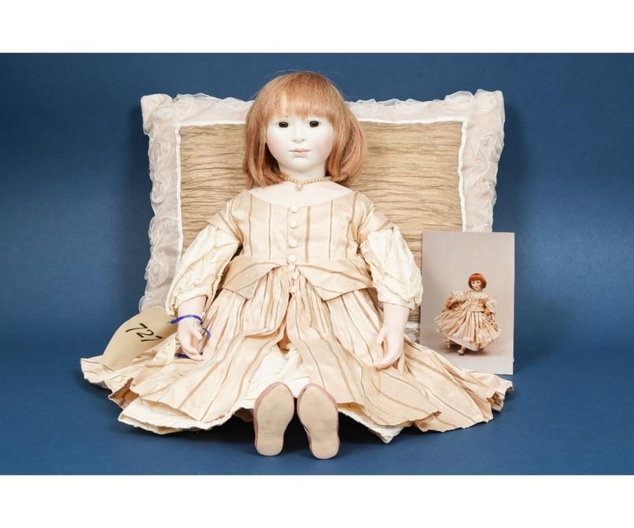 "Tansy in Apricot Silk" art doll by