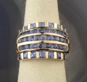 TANZANITE AND FOURTEEN KARAT G