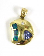TANZANITE, BLACK OPAL AND DIAM