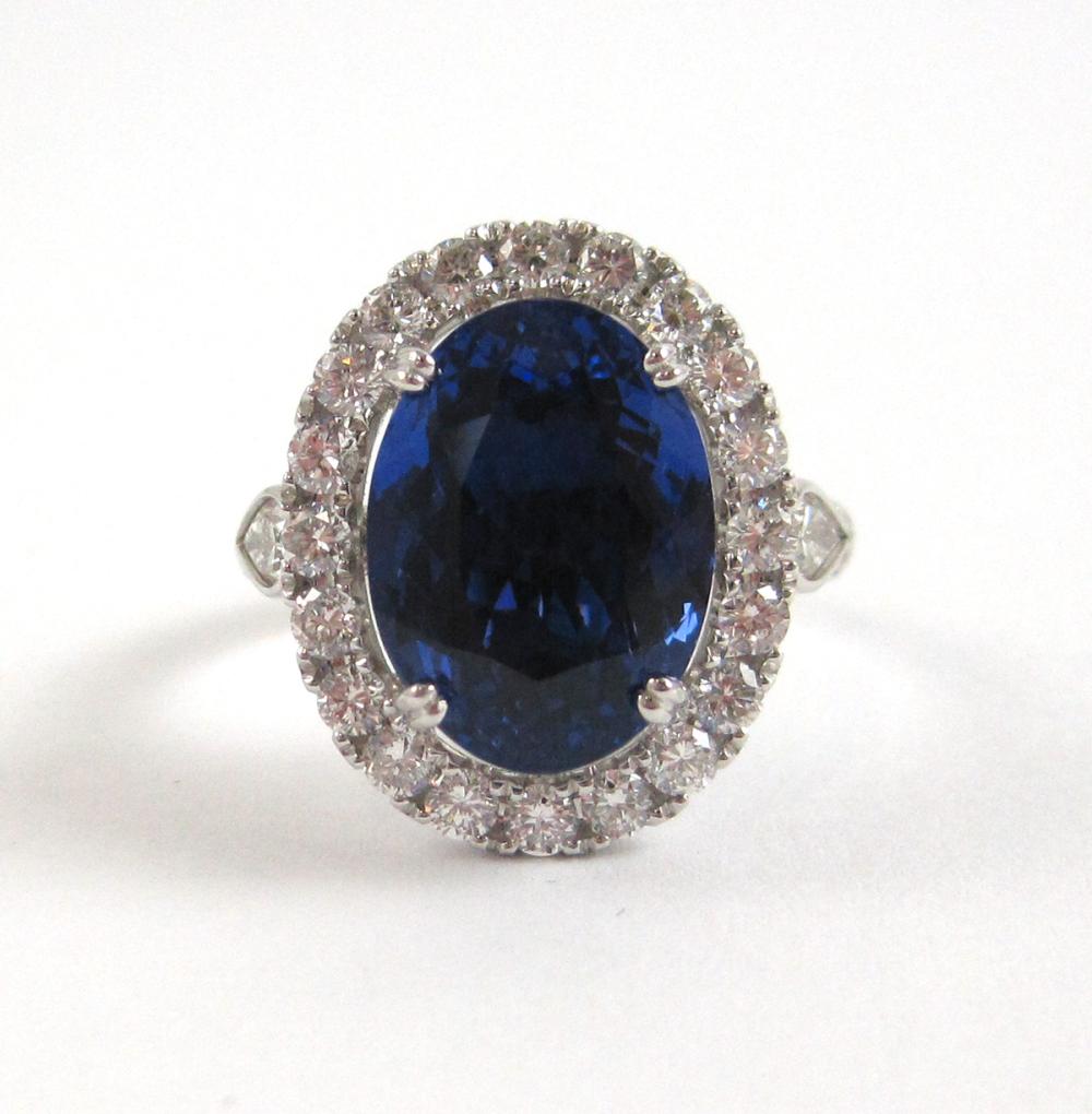 TANZANITE, DIAMOND AND EIGHTEEN