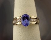 TANZANITE, DIAMOND AND FOURTEE
