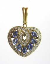 TANZANITE, DIAMOND AND FOURTEE
