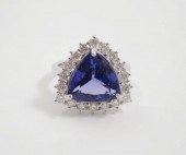 TANZANITE, DIAMOND AND FOURTEE
