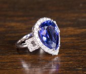 TANZANITE, DIAMOND AND FOURTEE