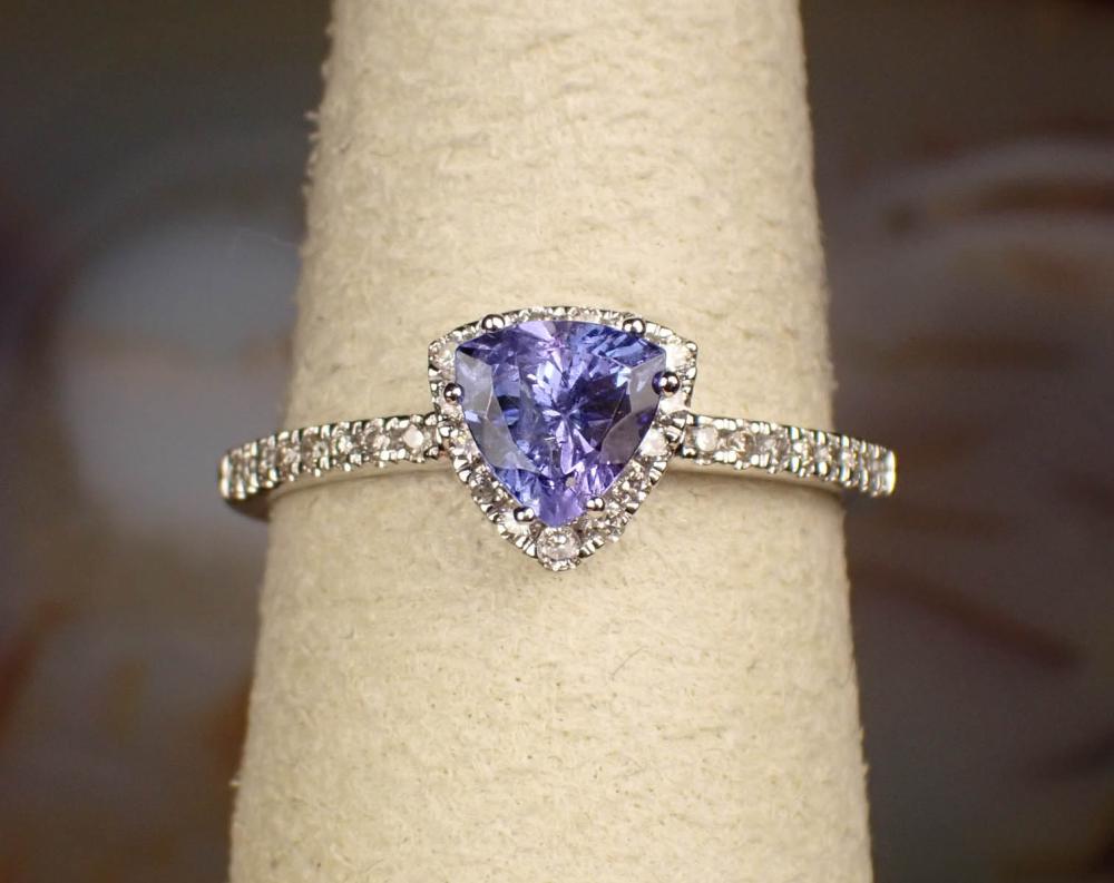 TANZANITE, DIAMOND AND FOURTEEN