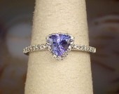 TANZANITE, DIAMOND AND FOURTEE