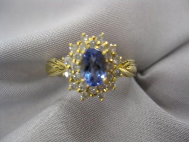 Tanzanite & Diamond Ring fine