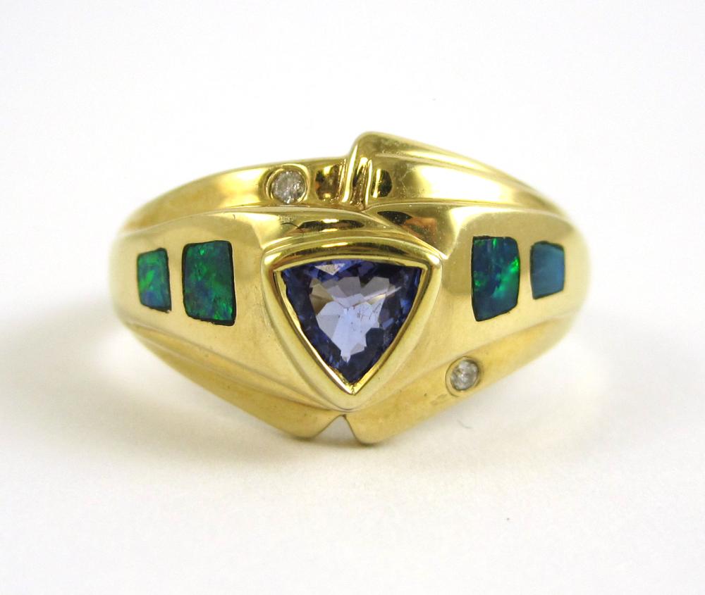TANZANITE, OPAL AND FOURTEEN