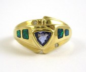 TANZANITE, OPAL AND FOURTEEN K