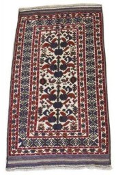 TARAJI SOUMAK WOOL RUG, APPROX
