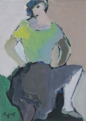 TARKAY Itzak. Oil on Canvas Bo