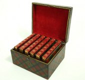 TARTAN-WARE BOXED SET OF SIR W