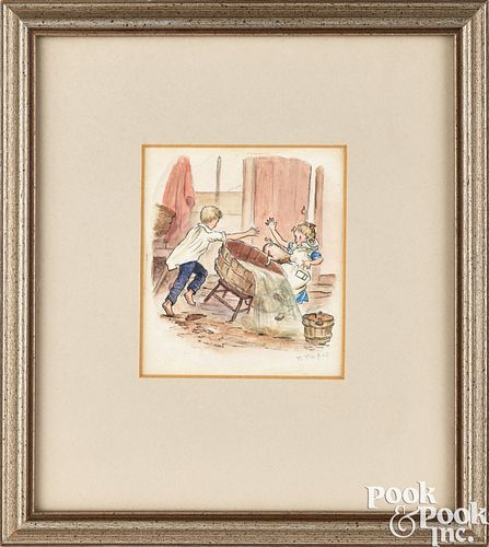 TASHA TUDOR, WATERCOLOR