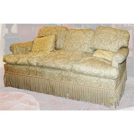 Taupe and Tan Upholstered