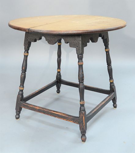 TAVERN TABLE HAVING ROUND MAPLE TOP