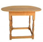 TAVERN TABLE, WITH OVAL TIGER