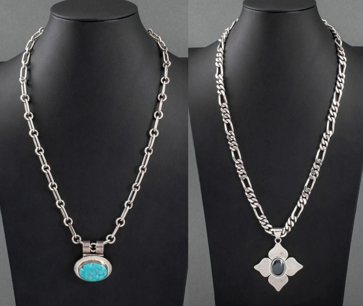 TAXCO 925 SILVER HEMATITE TURQUOISE