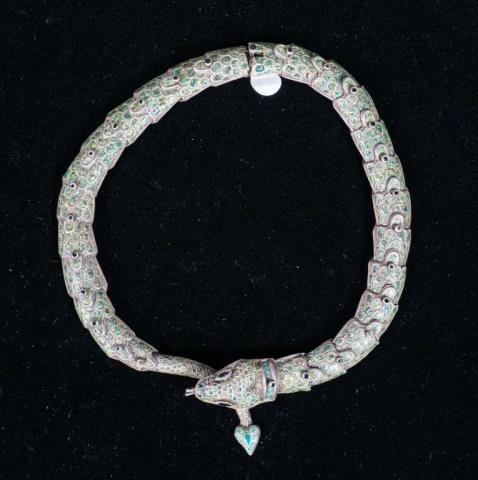 TAXCO STERLING & ENAMEL ARTICULATED