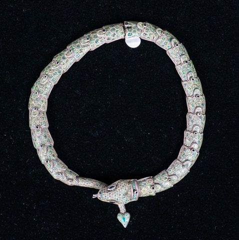 TAXCO STERLING & ENAMEL ARTICULATED