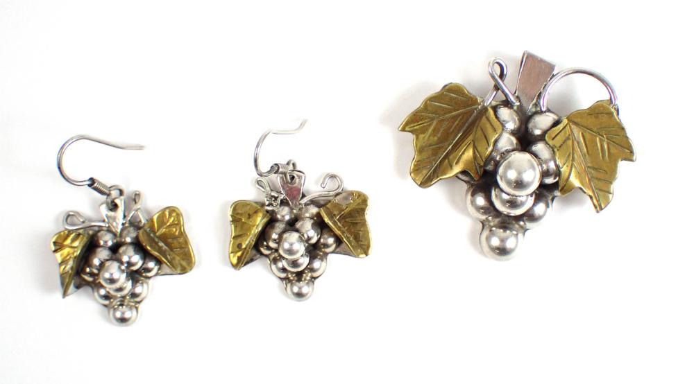 TAXCO STERLING PENDANT/BROOCH AND