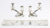 TAXCO STERLING TRAY &AMP; PAIR